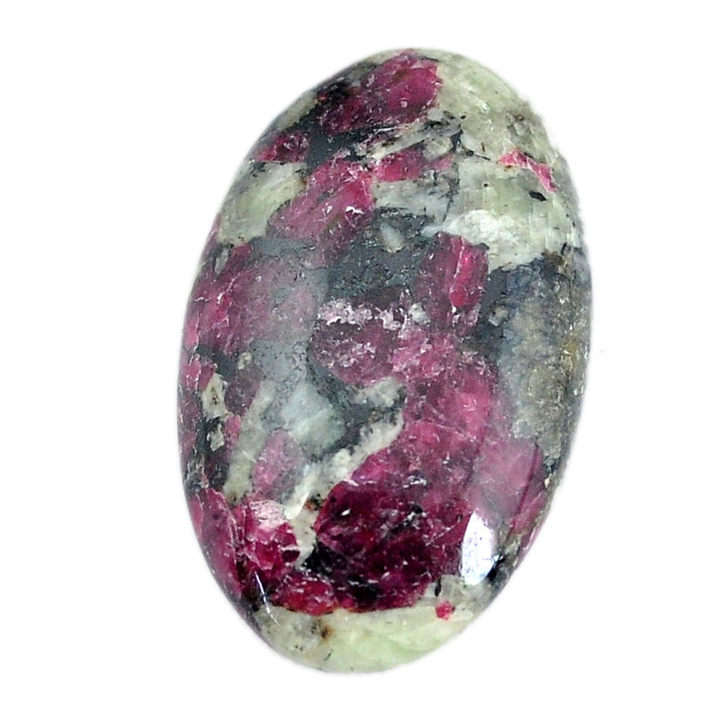 Natural 25.10cts eudialyte pink cabochon 30x19 mm oval loose gemstone s11299