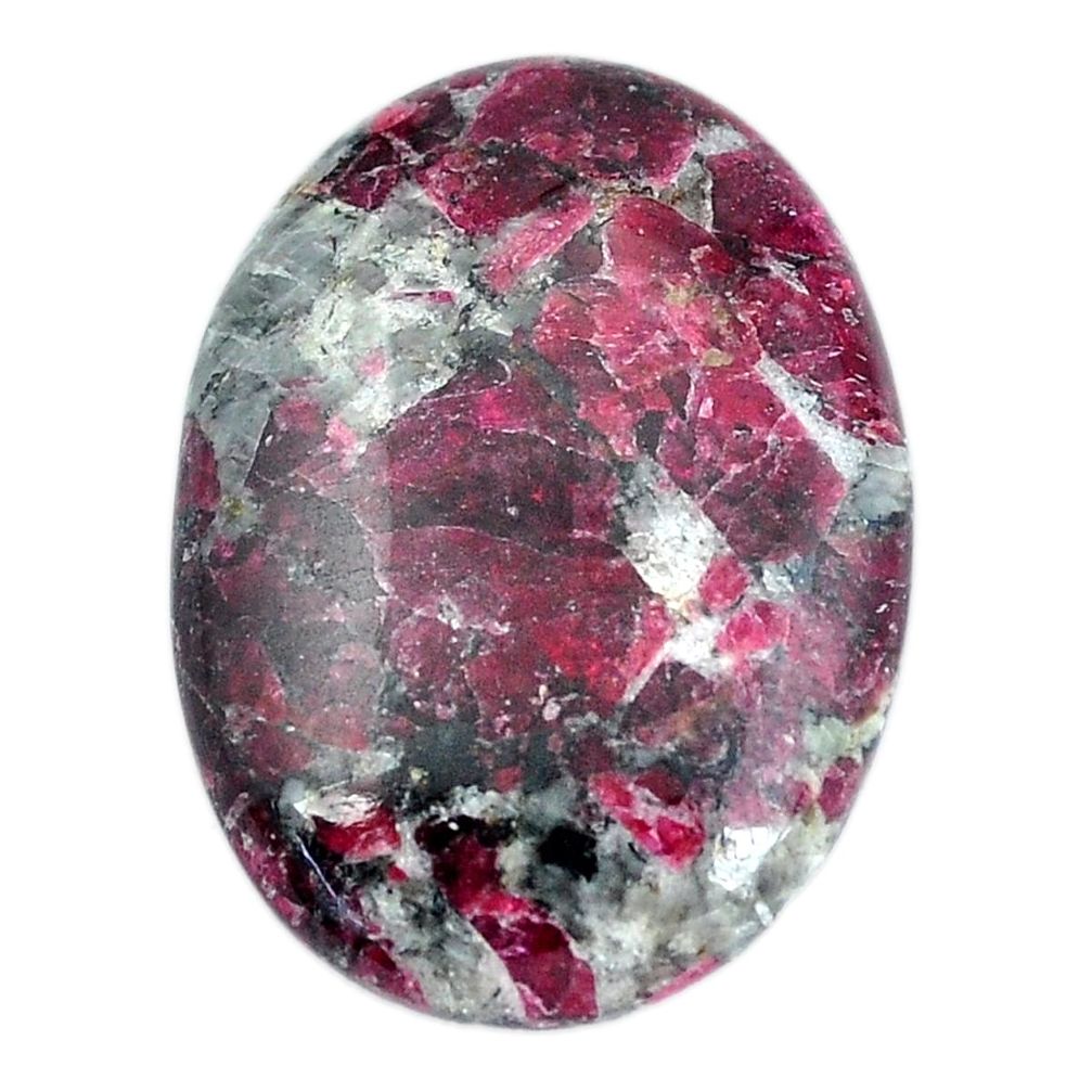 Natural 30.10cts eudialyte pink cabochon 30x22 mm oval loose gemstone s11291