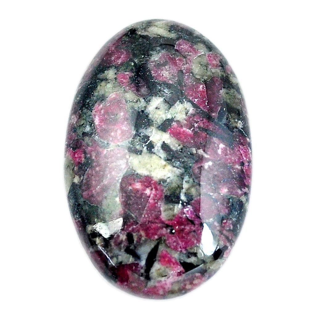 Natural 32.40cts eudialyte pink cabochon 32.5x21 mm oval loose gemstone s11298