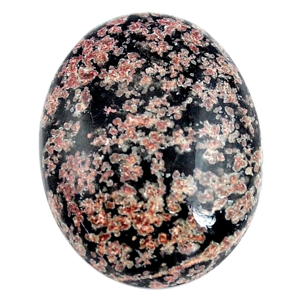 Natural 19.45cts firework obsidian pink 24x18.5 mm oval loose gemstone s14475