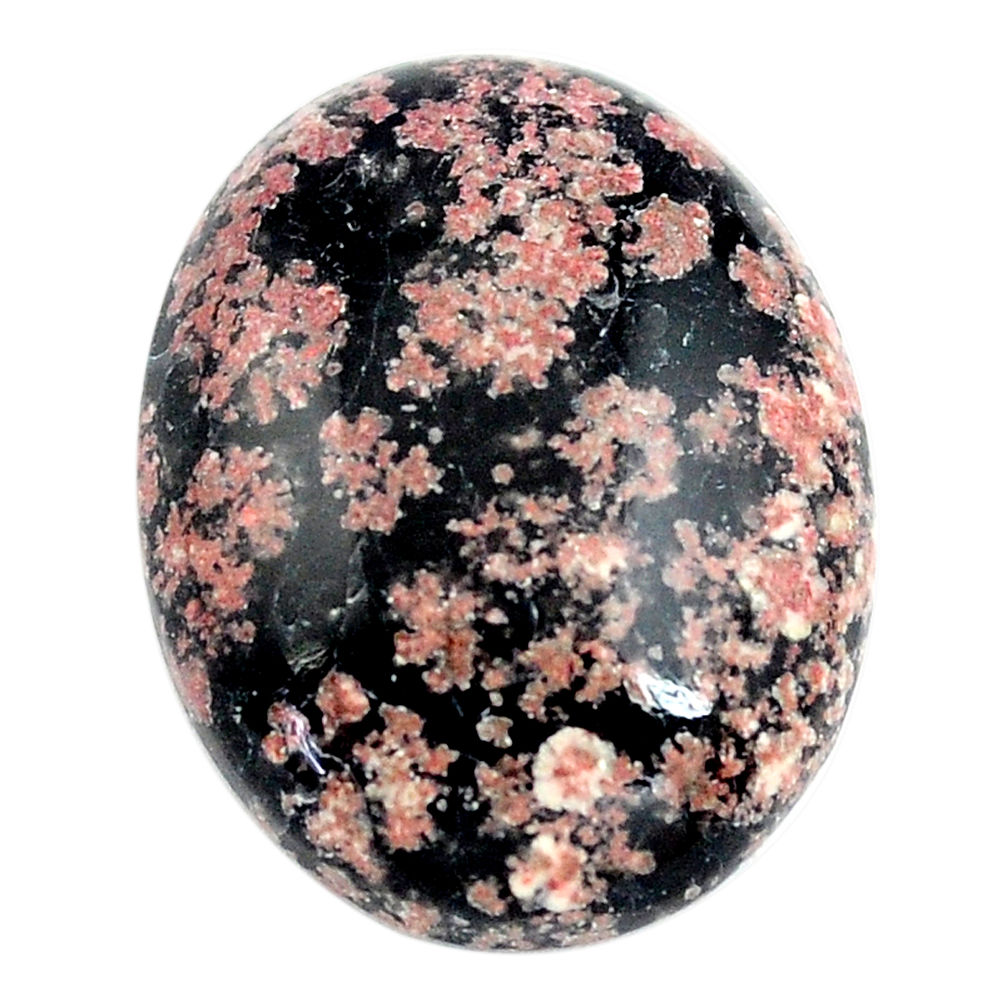 Natural 20.15cts firework obsidian pink 25x19 mm oval loose gemstone s14472