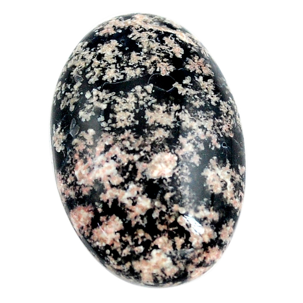 Natural 20.10cts firework obsidian pink 27x18 mm oval loose gemstone s14476