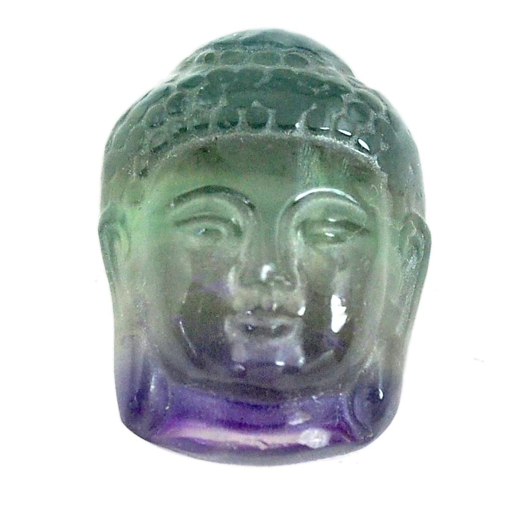 Natural 29.45cts fluorite buddha carving 24x17 mm fancy loose gemstone s13234