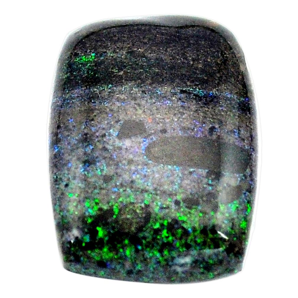 Natural 12.40cts honduran matrix opal black 21x15 mm loose gemstone s13849