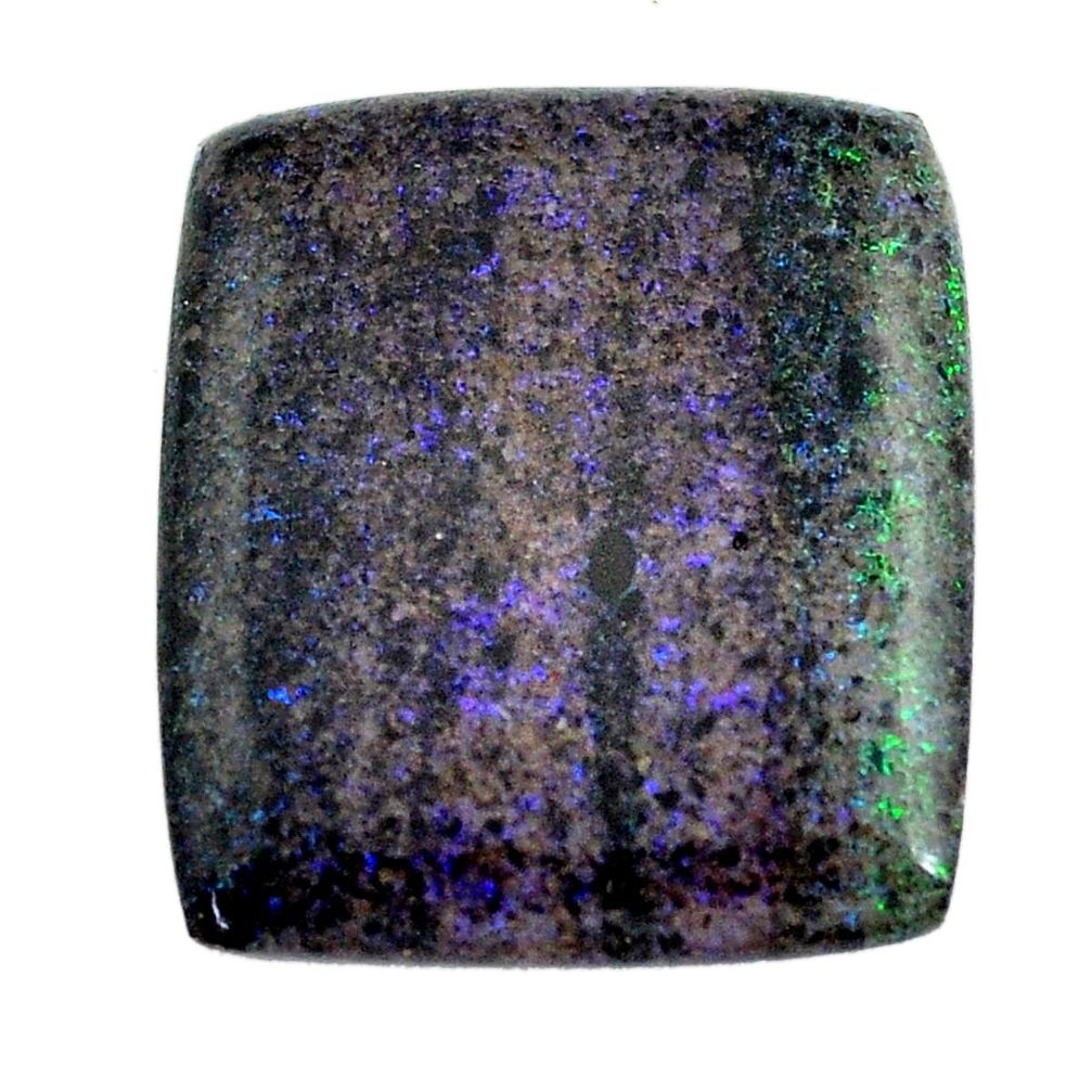 Natural 10.15cts honduran matrix opal black 21x18 mm loose gemstone s13215