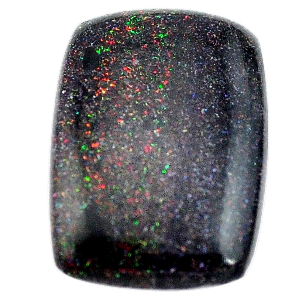 Natural 8.45cts honduran matrix opal black 21x14mm octagan loose gemstone s13846