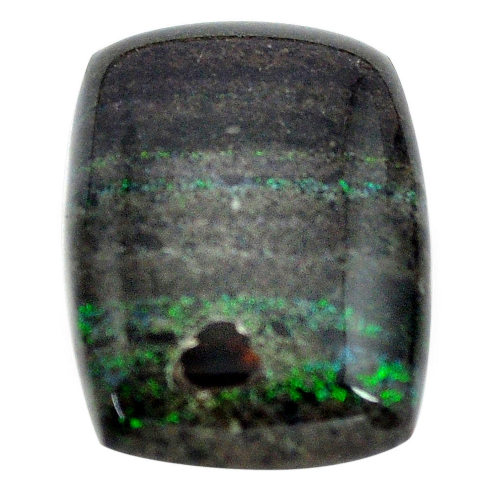 Natural 15.30cts honduran matrix opal black 22.5x16 mm loose gemstone s13845