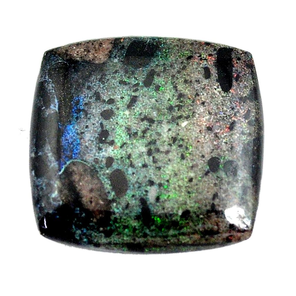 Natural 13.45cts honduran matrix opal black 22x21.5 mm loose gemstone s13208