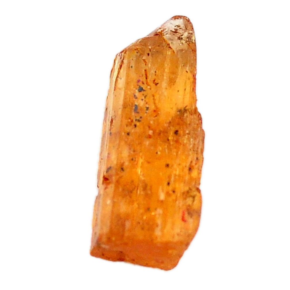 Natural 15.10cts imperial topaz golden rough 20.5x8 mm loose gemstone s11403