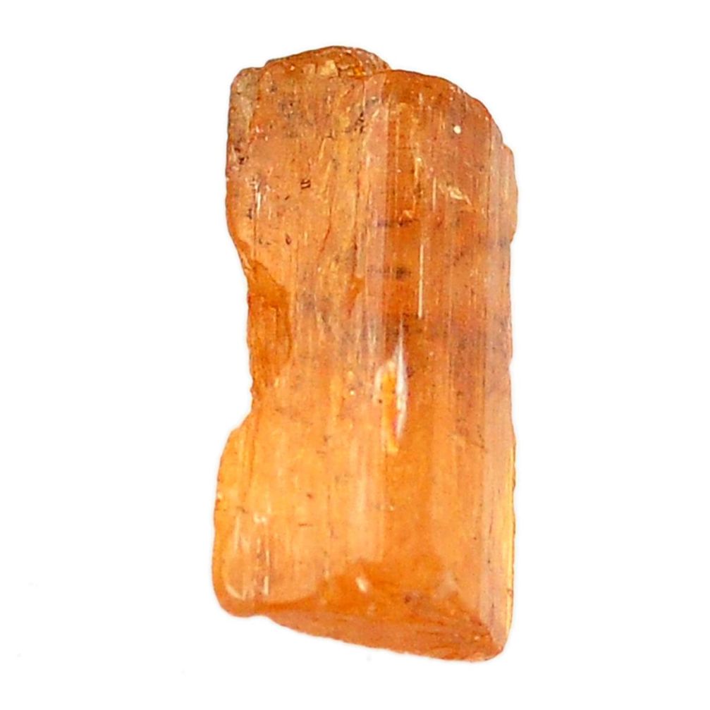 Natural 15.10cts imperial topaz golden rough 21x9 mm fancy loose gemstone s11434