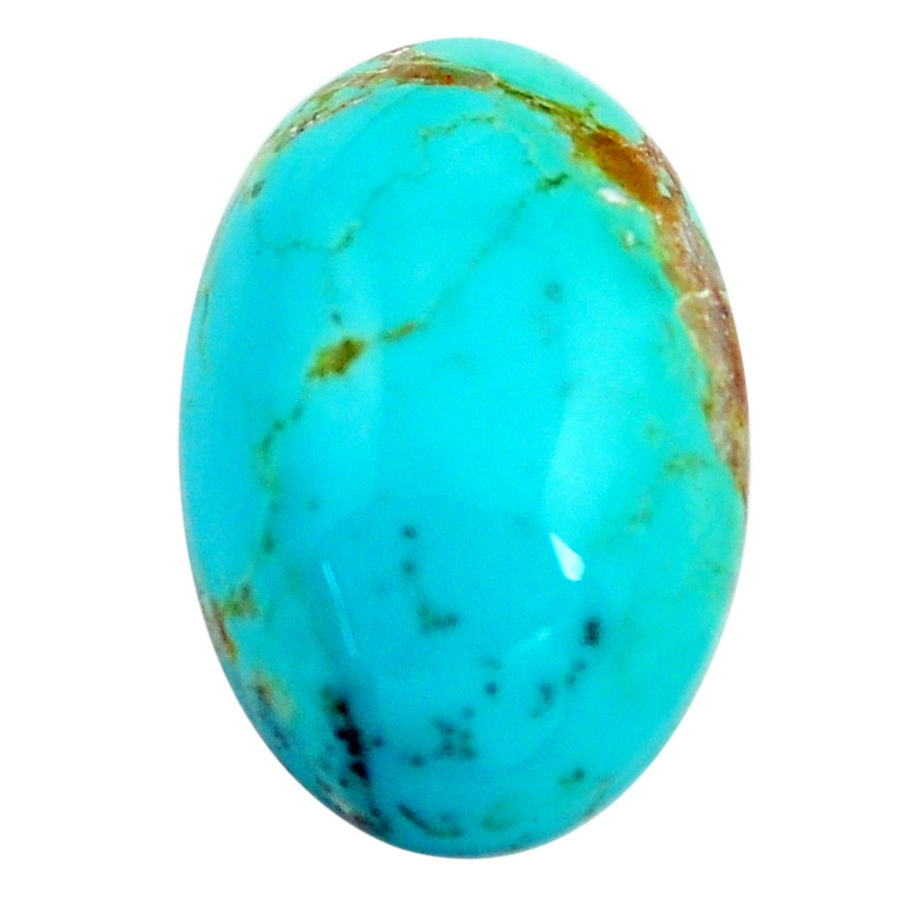 Natural 11.30cts kingman turquoise green cabochon 19x13 mm loose gemstone s14221