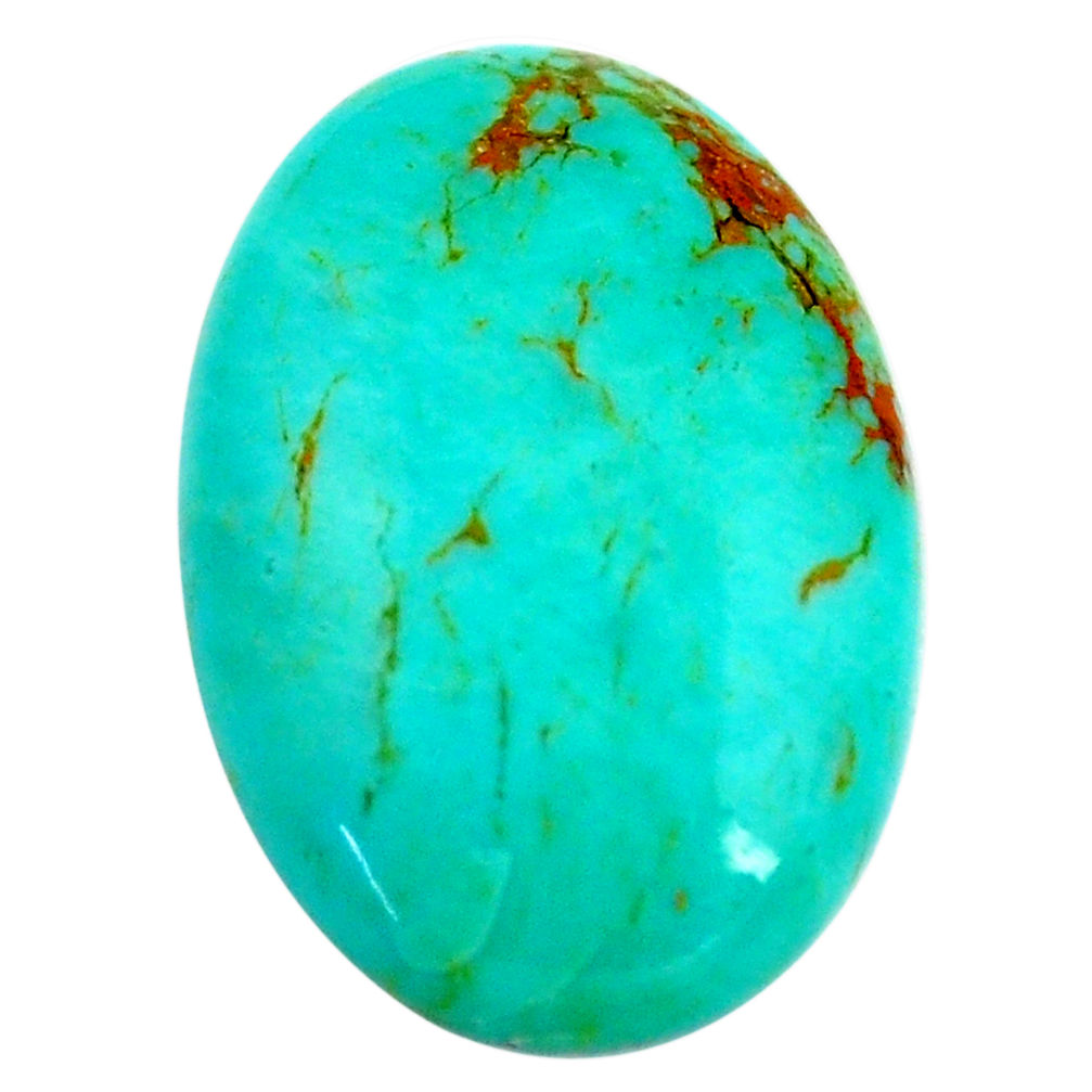 Natural 7.35cts kingman turquoise green cabochon 20x14 mm loose gemstone s14224