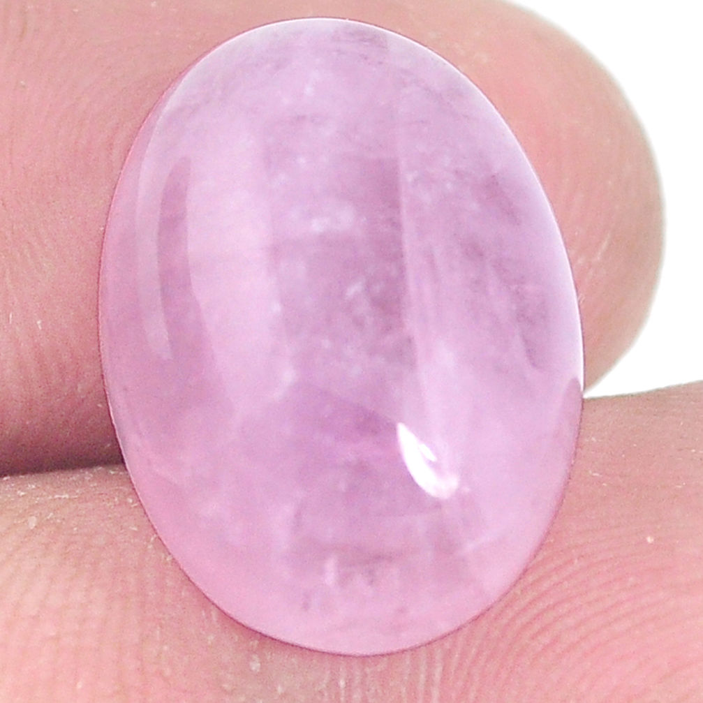 Natural 11.30cts kunzite pink cabochon 18x13 mm oval loose gemstone s10442