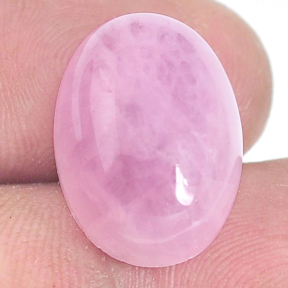 Natural 15.10cts kunzite pink cabochon 18x13 mm oval loose gemstone s10447