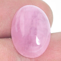 Natural 15.30cts kunzite pink cabochon 18x13 mm oval loose gemstone s10448