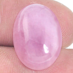 Natural 13.40cts kunzite pink cabochon 18x13 mm oval loose gemstone s10451