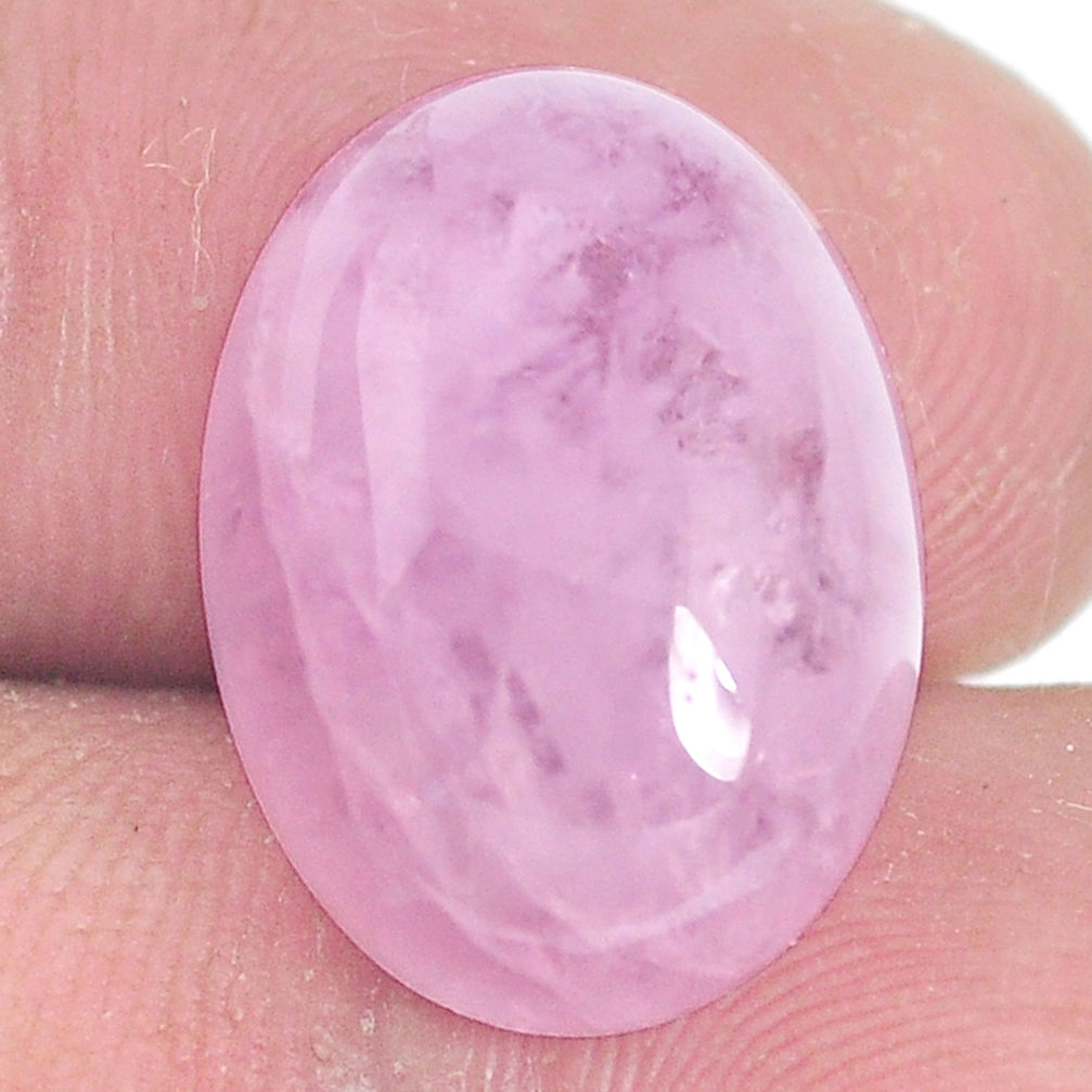 Natural 14.45cts kunzite pink cabochon 18x13 mm oval loose gemstone s10452