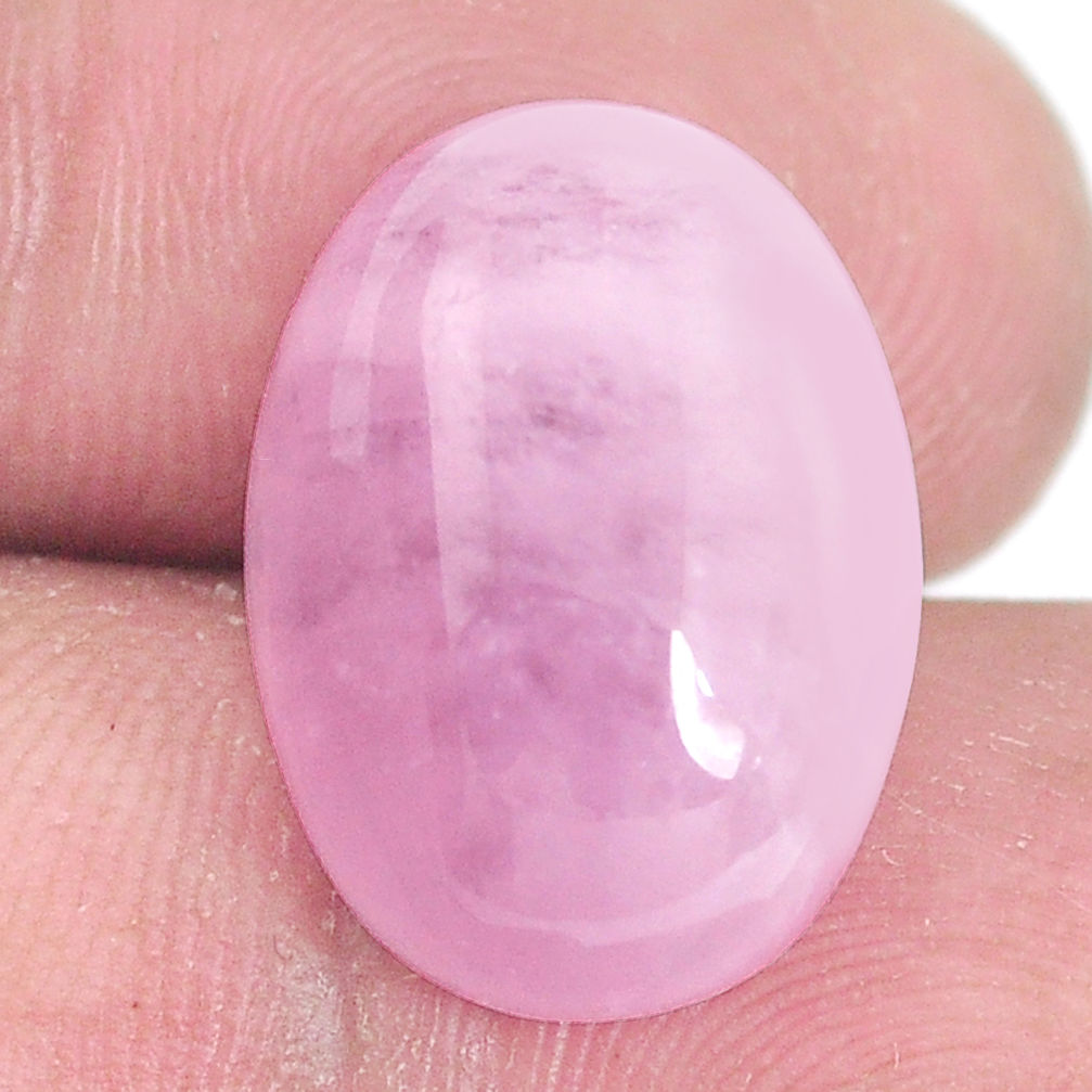 Natural 14.45cts kunzite pink cabochon 18x13 mm oval loose gemstone s10458