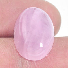 Natural 14.45cts kunzite pink cabochon 18x13 mm oval loose gemstone s10460