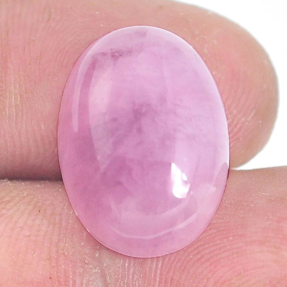 Natural 14.45cts kunzite pink cabochon 18x13.5 mm oval loose gemstone s10454