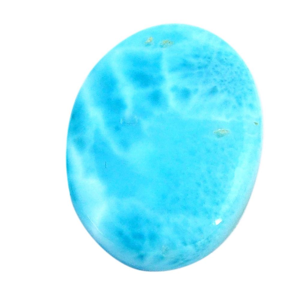 Natural 15.10cts larimar blue cabochon 20x15 mm oval loose gemstone s14777