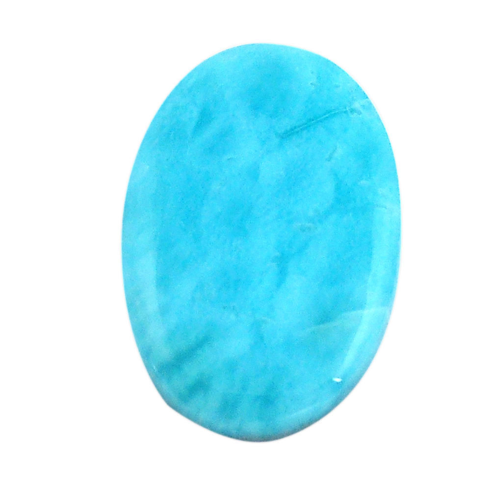 Natural 12.40cts larimar blue cabochon 21.5x15 mm oval loose gemstone s14773