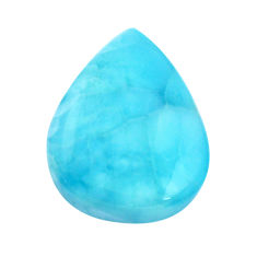 Natural 18.40cts larimar blue cabochon 21x16 mm heart loose gemstone s14767