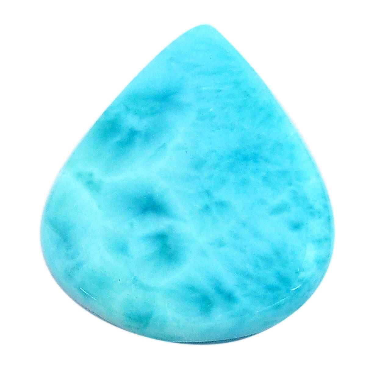 49x23x9 MM Striking blue larimar cabochon stone 100/% natural not enhanced awesome pattern