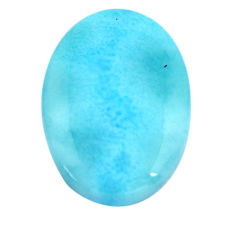 Natural 20.15cts larimar blue cabochon 24x17 mm oval loose gemstone s14729