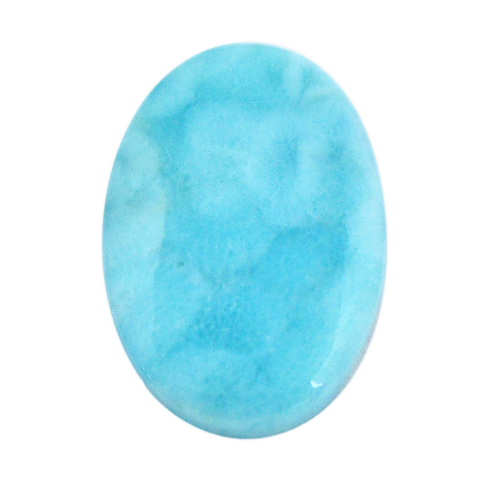 Natural 20.15cts larimar blue cabochon 26x17 mm oval loose gemstone s14737