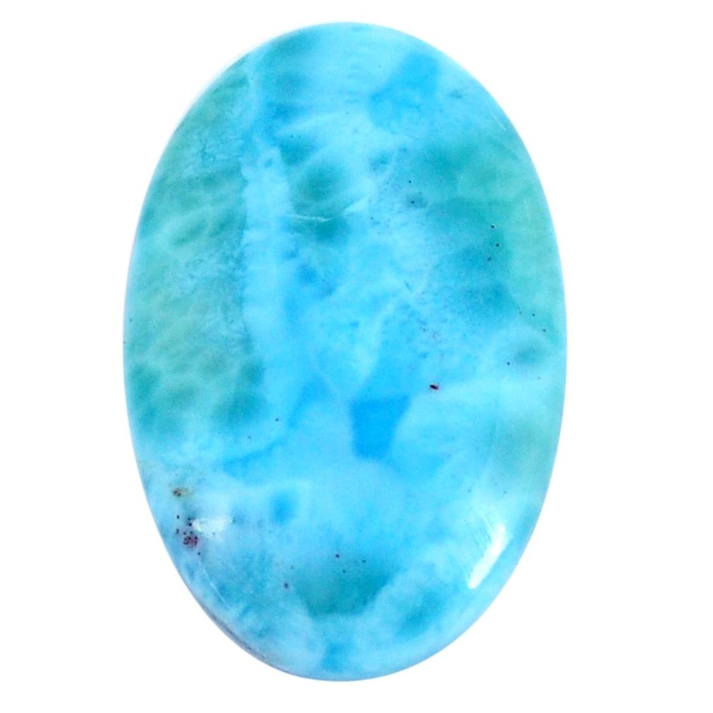 Natural 23.45cts larimar blue cabochon 27x17.5 mm oval loose gemstone s11213