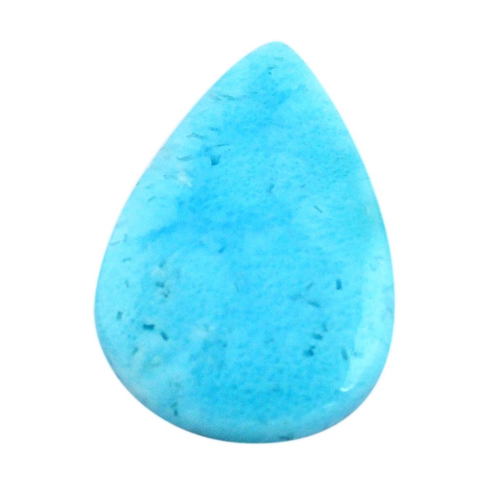 Natural 27.35cts larimar blue cabochon 28x19 mm pear loose gemstone s14724