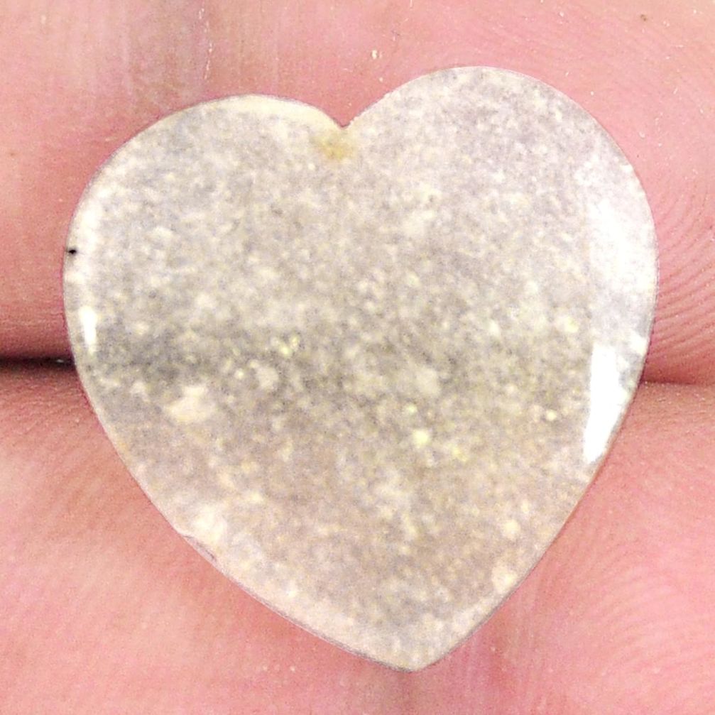 Natural 13.45cts libyan desert glass 18.5x18.5 mm heart loose gemstone s12153