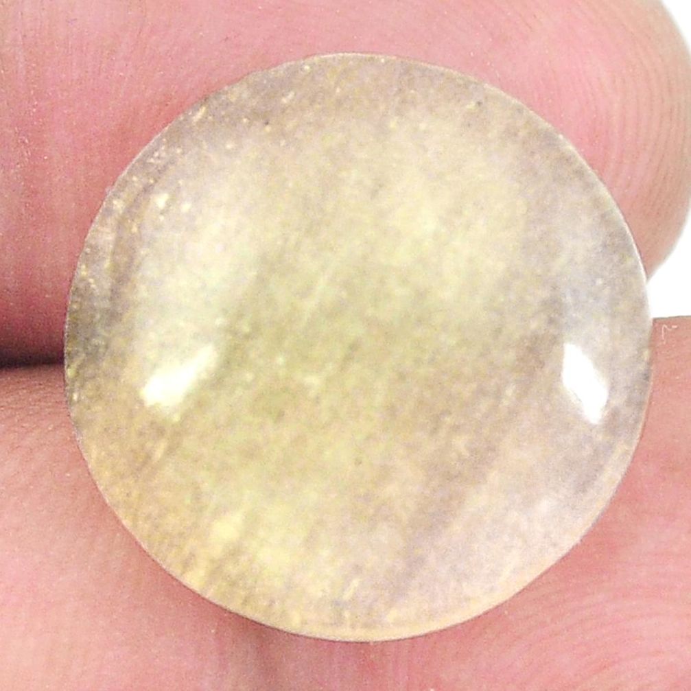 Natural 13.45cts libyan desert glass cabochon 18x18 mm loose gemstone s12118