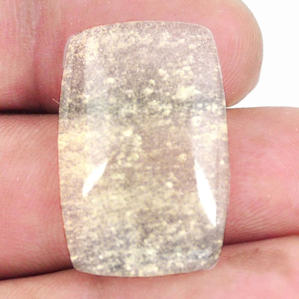 Natural 18.40cts libyan desert glass cabochon 26x17 mm loose gemstone s12080