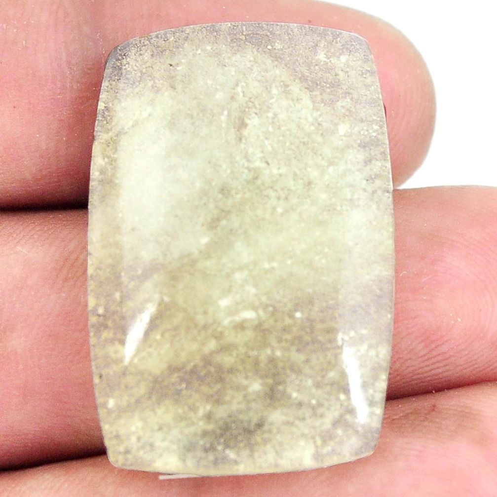 Natural 26.30cts libyan desert glass cabochon 31x21 mm loose gemstone s12073