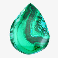 Natural 49.45cts malachite in chrysocolla green 40x27 mm loose gemstone s14513