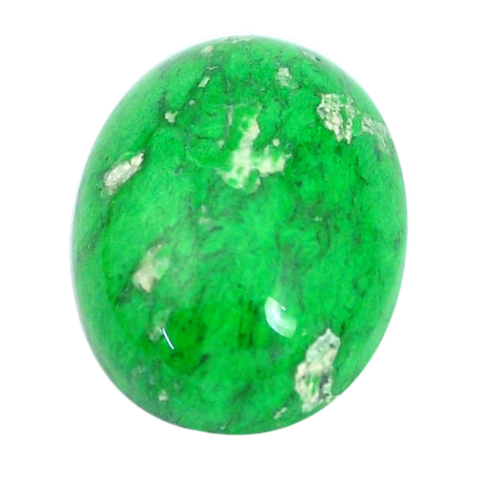 Natural 17.40cts maw sit sit green cabochon 20x15 mm oval loose gemstone s10381