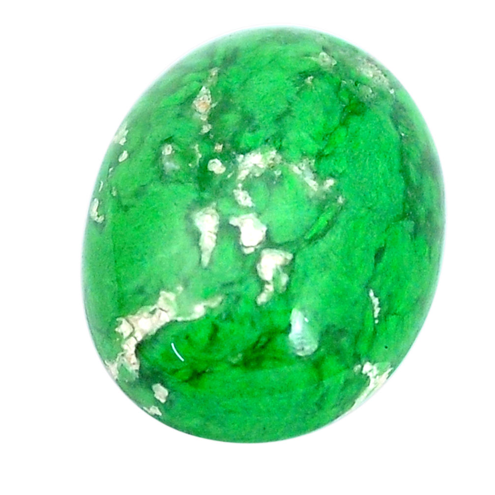 Natural 15.10cts maw sit sit green cabochon 20x15 mm oval loose gemstone s10385