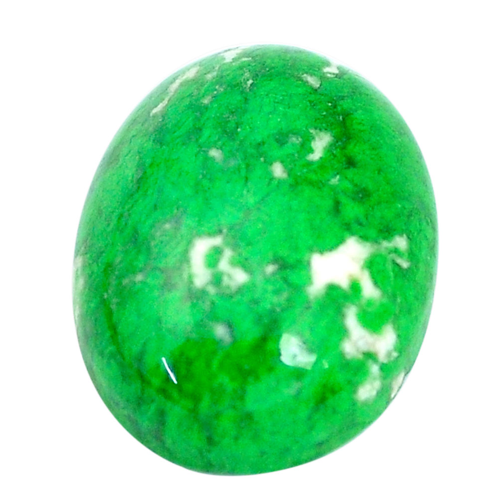 Natural 16.30cts maw sit sit green cabochon 20x15 mm oval loose gemstone s10388