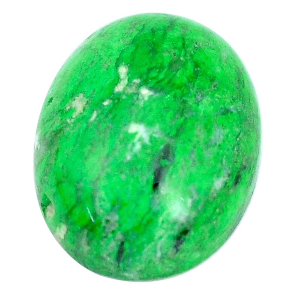 Natural 18.40cts maw sit sit green cabochon 20x15 mm oval loose gemstone s10389