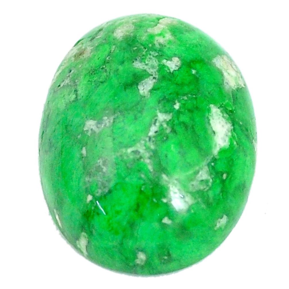 Natural 16.30cts maw sit sit green cabochon 20x15 mm oval loose gemstone s10398