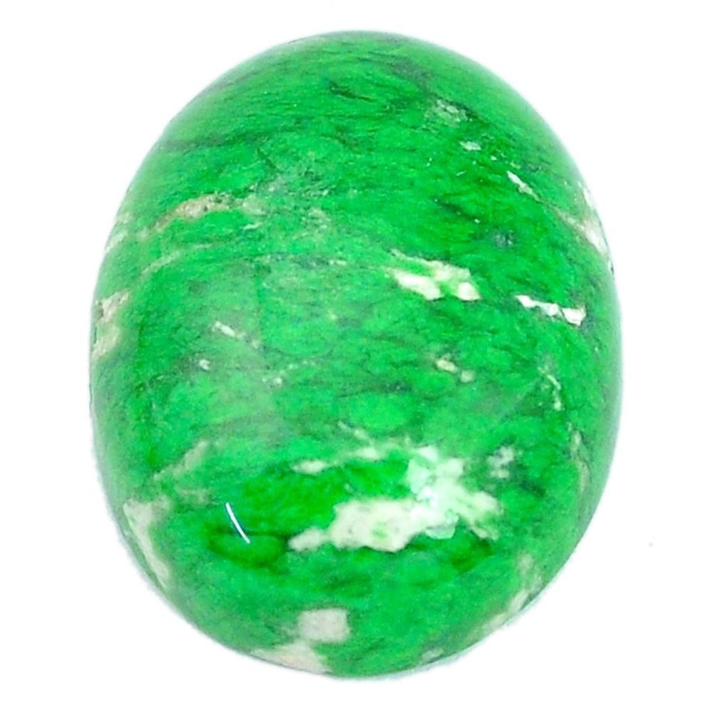 Natural 16.30cts maw sit sit green cabochon 20x15 mm oval loose gemstone s10399
