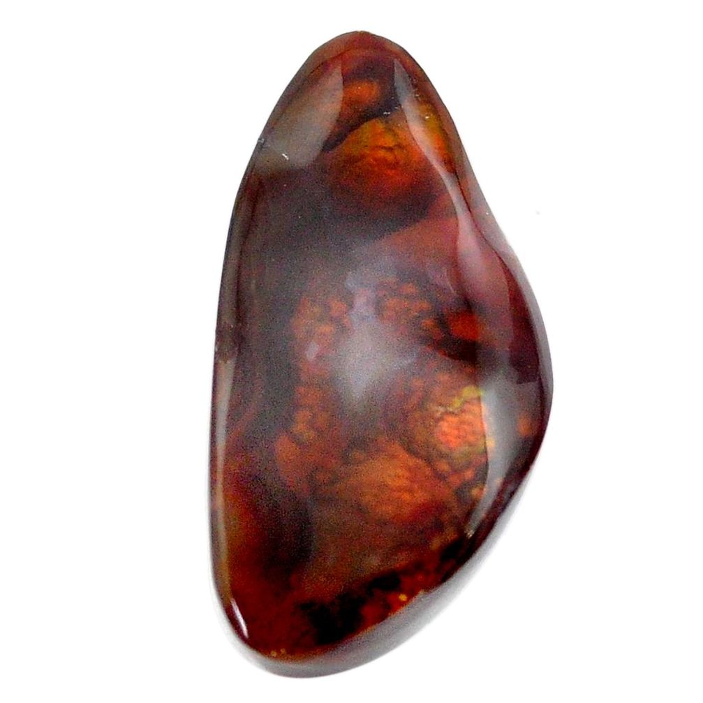 Natural 23.40cts mexican fire agate 17.5x14 mm fancy loose gemstone s13782