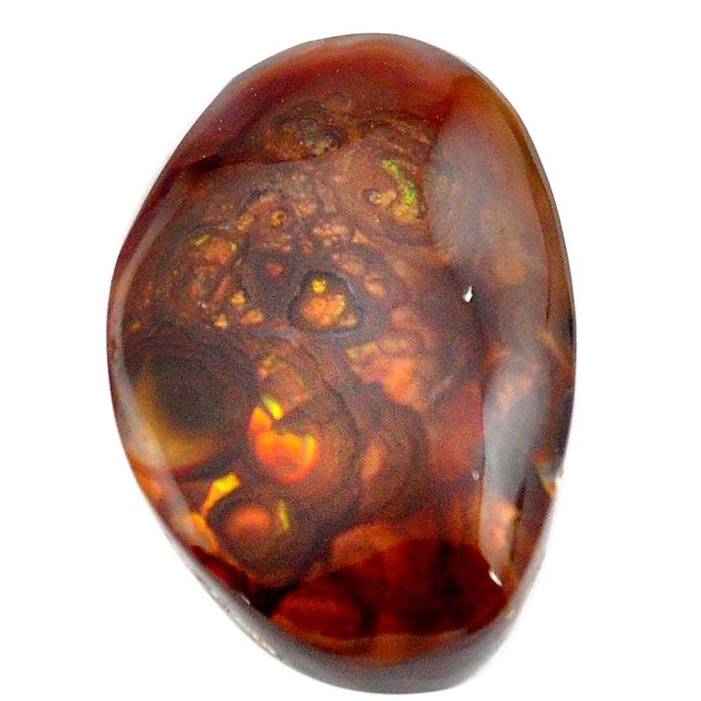 Natural 26.20cts mexican fire agate 24x16.5 mm fancy loose gemstone s13785
