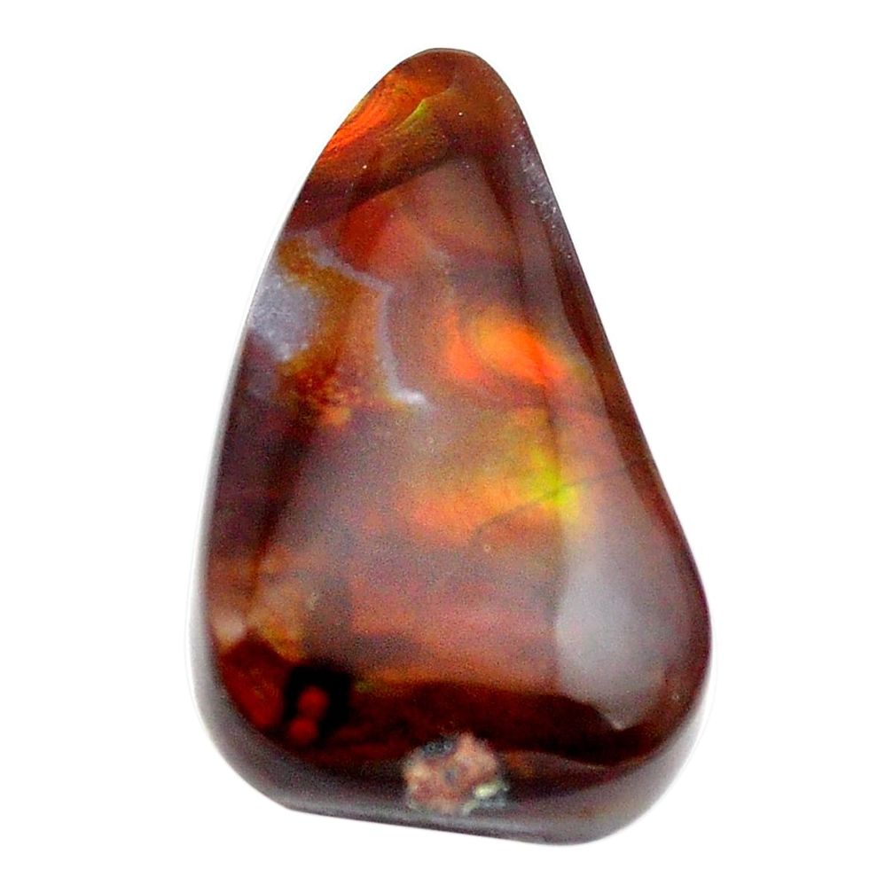 Natural 25.10cts mexican fire agate 25.5x15 mm fancy loose gemstone s13784