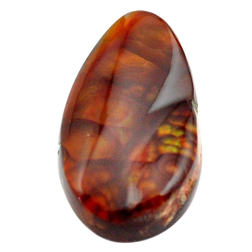 Natural 22.40cts mexican fire agate 25x14 mm fancy loose gemstone s13796