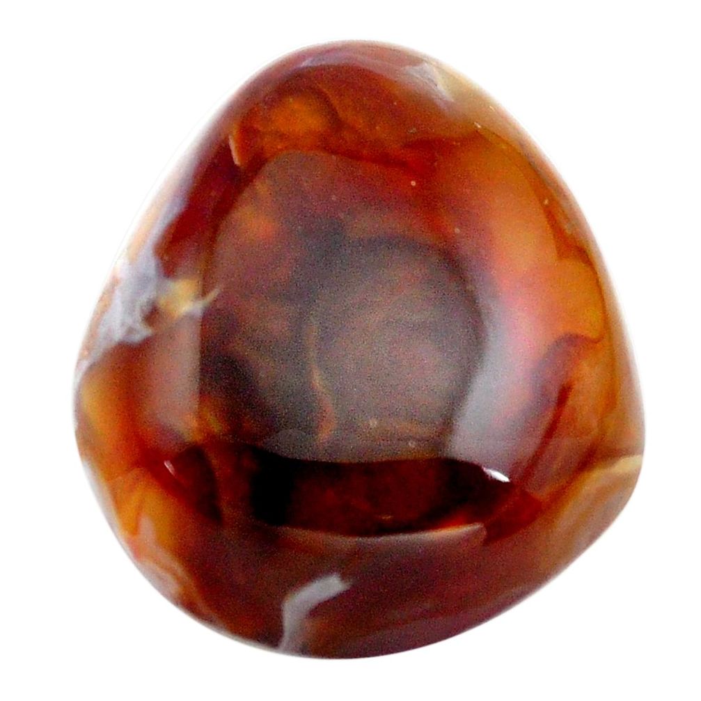 Natural 33.45cts mexican fire agate 25x21 mm fancy loose gemstone s13787