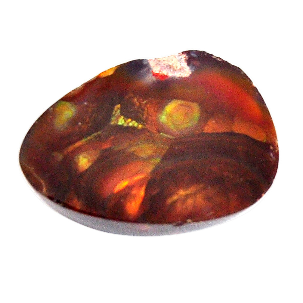 Natural 10.15cts mexican fire agate cabochon 19x14mm fancy loose gemstone s15061