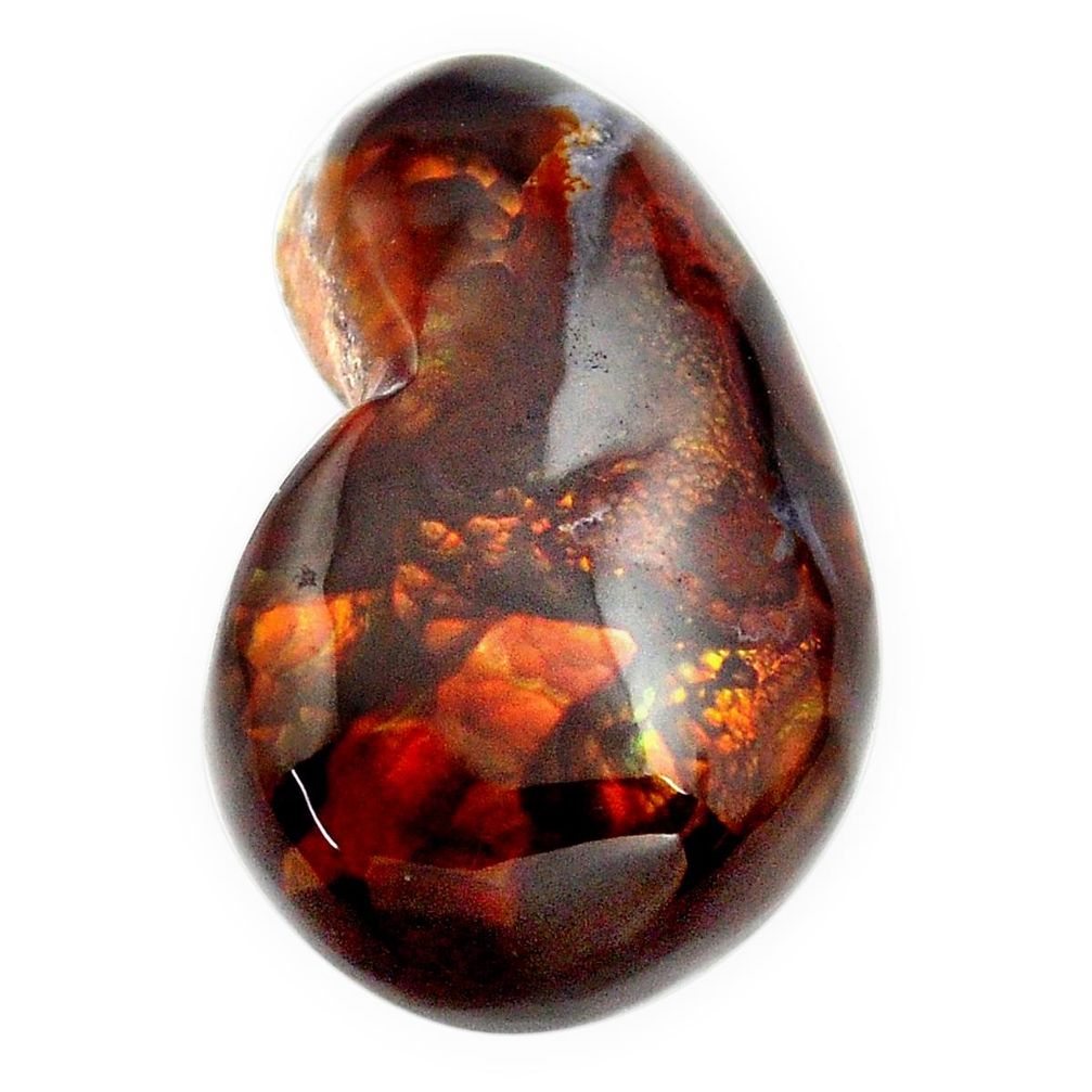 Natural 30.15cts mexican fire agate cabochon 28x18 mm loose gemstone s13800